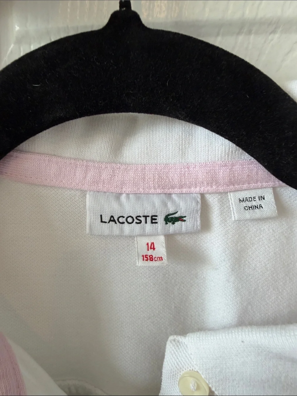 Lacoste White Girls' Polo Tee with Short Sleeves and Abercrombie girls top